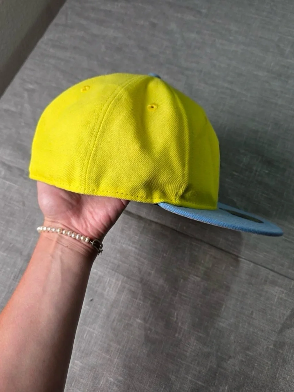 New Era 59FIFTY Looney Tunes Tweety Bird Hat Yellow Blue Fitted Cap 7 3/4 Rare